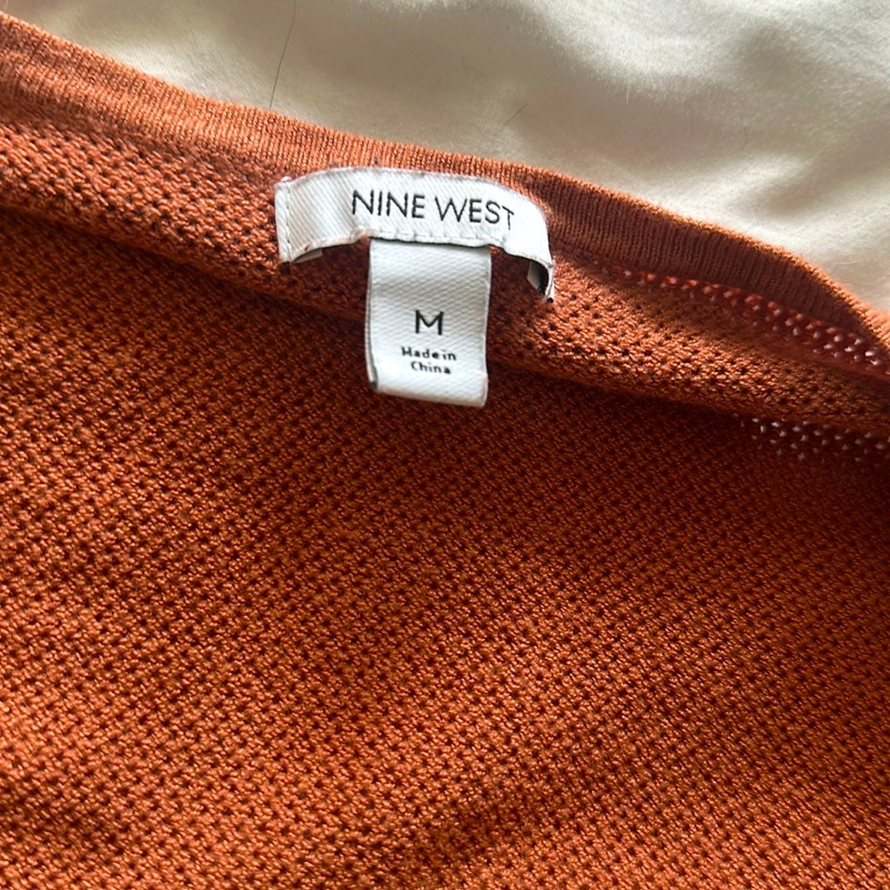 Nine West orange Croptop cardigan
